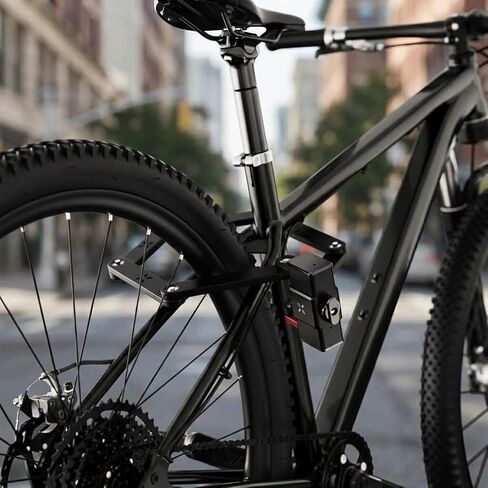 BLACK X Titan Secure Folding Lock, Bike Lock for Urban Commuting, Motorcycle Accessories, Compact, Portable Ebike Accessories, Smart Keyless Access, 79 cm Length, Black in Kuwait