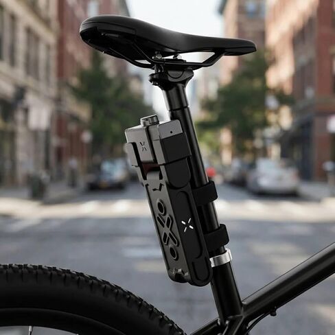 BLACK X Titan Secure Folding Lock, Bike Lock for Urban Commuting, Motorcycle Accessories, Compact, Portable Ebike Accessories, Smart Keyless Access, 79 cm Length, Black in Kuwait