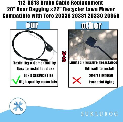112-8818 Brake Cable Replacement 20" Rear Bagging &22" Recycler Lawn Mower Compatible with Toro 20338 20331 20330 20350 10642 20314 20316 20323 Lawn-Boy 10642 10603 10641 in Saudi Arabia