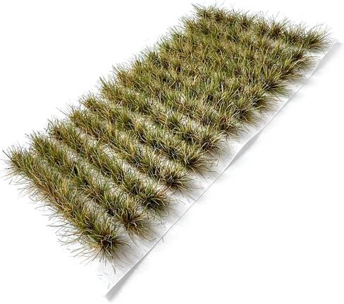 Miniature Grass Tuft Clusters 0.8cm Height - 104 Pcs 9 Color Varieties for Model Railway Diorama, Train Layout, Car Scene & Miniature Scenery Accessories (Yellow1) in Saudi Arabia