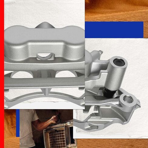 JC Whitney JFBAJCWBC01212 Rear Left Brake Caliper Assembly with Bracket - Compatible with Nissan NV1500 NV2500 NV3500 2012-2021, Titan XD 2016-2023 in Kuwait