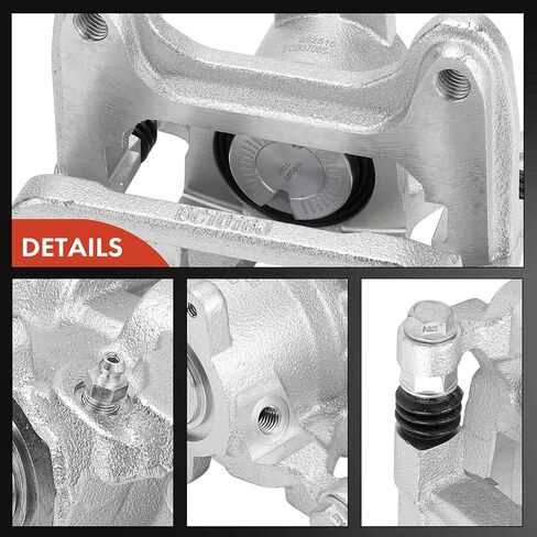 A-Premium Disc Brake Caliper Assembly with Bracket Compatible with Chevrolet, GMC Vehicles - Silverado 1500, Silverado 1500 LTD, Colorado, Sierra 1500, Canyon, Hummer EV Pickup - Rear Left Driver Side in Kuwait
