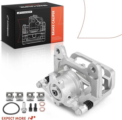 A-Premium Disc Brake Caliper Assembly with Bracket Compatible with Chevrolet, GMC Vehicles - Silverado 1500, Silverado 1500 LTD, Colorado, Sierra 1500, Canyon, Hummer EV Pickup - Rear Left Driver Side in Kuwait