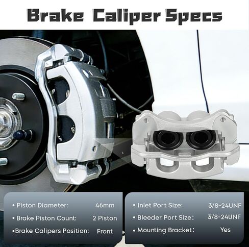 18-B4758 18-B4759 Front Disc Brake Caliper Set Fit For Ford Explorer 2002-2005, Ranger 2003-2011, for Mazda B2300 B4000 2003-2009, for Mazda B3000 2003-2007, for Mercury Mountaineer 2002-2005 in Kuwait