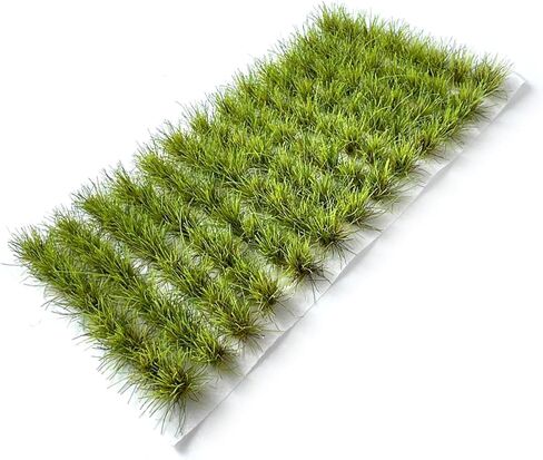 Miniature Grass Tuft Clusters 0.8cm Height - 104 Pcs 9 Color Varieties for Model Railway Diorama, Train Layout, Car Scene & Miniature Scenery Accessories (Yellow1) in Saudi Arabia