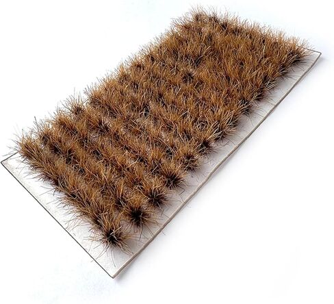 Miniature Grass Tuft Clusters 0.8cm Height - 104 Pcs 9 Color Varieties for Model Railway Diorama, Train Layout, Car Scene & Miniature Scenery Accessories (Yellow1) in Saudi Arabia