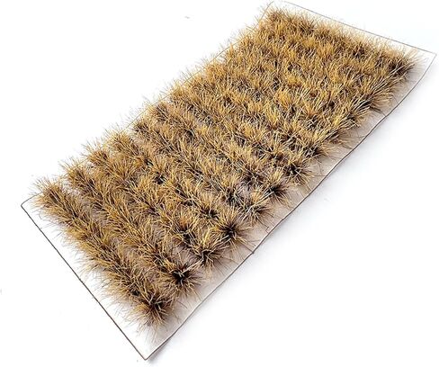 Miniature Grass Tuft Clusters 0.8cm Height - 104 Pcs 9 Color Varieties for Model Railway Diorama, Train Layout, Car Scene & Miniature Scenery Accessories (Yellow1) in Saudi Arabia