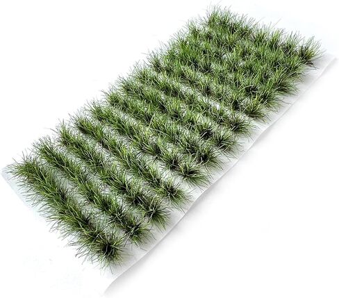 Miniature Grass Tuft Clusters 0.8cm Height - 104 Pcs 9 Color Varieties for Model Railway Diorama, Train Layout, Car Scene & Miniature Scenery Accessories (Yellow1) in Saudi Arabia
