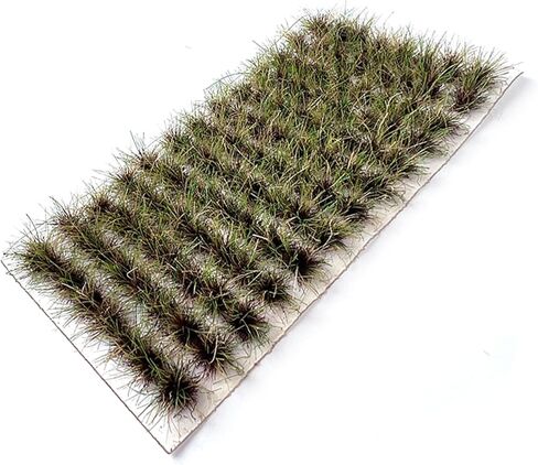 Miniature Grass Tuft Clusters 0.8cm Height - 104 Pcs 9 Color Varieties for Model Railway Diorama, Train Layout, Car Scene & Miniature Scenery Accessories (Yellow1) in Saudi Arabia