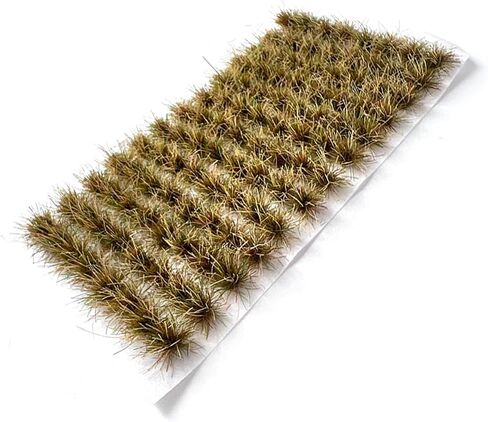 Miniature Grass Tuft Clusters 0.8cm Height - 104 Pcs 9 Color Varieties for Model Railway Diorama, Train Layout, Car Scene & Miniature Scenery Accessories (Yellow1) in Saudi Arabia