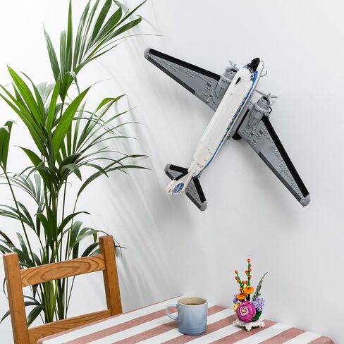 Wall Mount Bracket Compatible with LEGO Douglas DC-3 Pan-Am Air Liner – UK Made - Plane Not Included – Hardware Included in Saudi Arabia