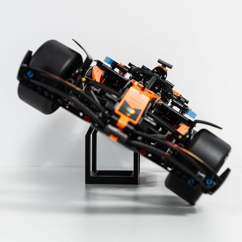 Display Stand Compatible with LEGO Technic McLaren F1 42228 – Premium Shelf Stand for Formula 1 Race Car Models – Angled Display Mount for Collectors – Car Model Not Included in Saudi Arabia
