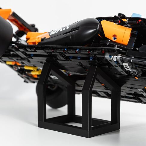 Display Stand Compatible with LEGO Technic McLaren F1 42228 – Premium Shelf Stand for Formula 1 Race Car Models – Angled Display Mount for Collectors – Car Model Not Included in Saudi Arabia