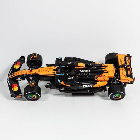 Display Stand Compatible with LEGO Technic McLaren F1 42228 – Premium Shelf Stand for Formula 1 Race Car Models – Angled Display Mount for Collectors – Car Model Not Included in Saudi Arabia