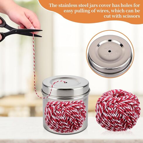4 Pack Kitchen Twine with Stainless Steel Dispenser Butchers Cooking Twine 246FT 2mm Cotton Kitchen String for Turkey Trussing and Meat Prep for Roasting Kitchen Use Gift Wrapping DIY&Festive Holiday in Saudi Arabia