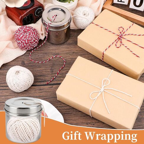 4 Pack Kitchen Twine with Stainless Steel Dispenser Butchers Cooking Twine 246FT 2mm Cotton Kitchen String for Turkey Trussing and Meat Prep for Roasting Kitchen Use Gift Wrapping DIY&Festive Holiday in Saudi Arabia