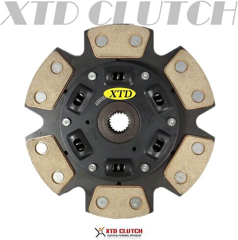 قرص قابض سباق XTD STAGE 3 من السيراميك 6 PUCK متوافق مع HONDA CRV B20 CIVIC Si del Sol B16 DOHC، VTEC/ACURA INTEGRA B18 in Kuwait