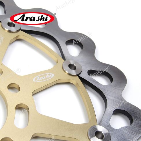 دوارات أقراص الفرامل الأمامية من أراشي لسوزوكي هايابوسا GSXR 1300 GSX1300R 1999-2007 Gen 1، GSXR 600 1997-2003 750 1996-2003 1000 2001-2002، GSX1400 2002-2007، قطع غيار ملحقات الدراجات النارية الذهبية in Kuwait