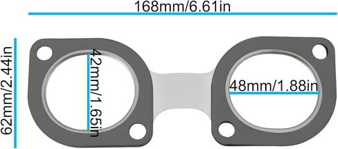 The Lord of the Tools Car Exhaust Manifold Gasket 11627505789 Compatible with BMW 5 6 7 8 Series X5 M60/62 N62 in Kuwait