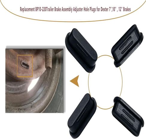 Replacement BP10-220 Trailer Brake Assembly Adjuster Hole Plugs for Dexter 7",10", 12" Brakes in Saudi Arabia
