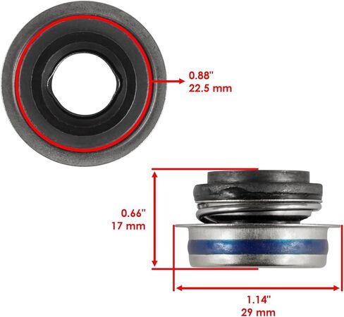 قطع غيار Powersports لمضخة المياه مجموعة الختم الميكانيكية لسوزوكي GSXR600 1997-2007 Mod-C33C-26567 in Kuwait