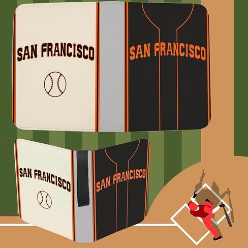Baseball Card Binder with Sleeves 900 Pocket, San Francisco Baseball Trading Card Holder Collector Album Sports Trading Card 3 Ring Binder Storage Book Folder Case in Saudi Arabia
