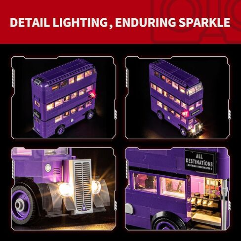 BRIKSMAX Knight Bus Adventure Light Kit - LED Lighting for Lego 76446 - 1 Piece, 4.72 x 6.5 x 1.57 inches, Ages 8+ in Kuwait