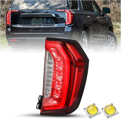 JSBOYAT LED Tail Light Fits for 2015-2020 GMC Yukon/Yukon XL Outer Rear Taillight Assembly with Bulbs OE Direct Replacement Brake Tail Lamp LH (Left Driver Side) in Kuwait