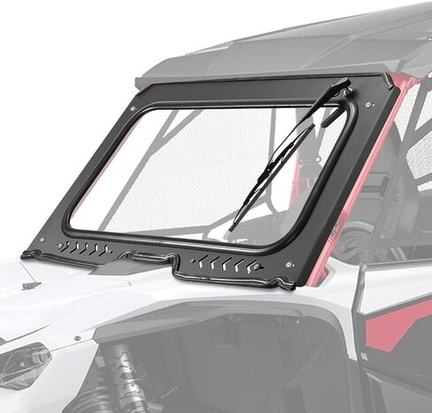 KEMIMOTO Glass Windshield w/ Sliding Vent Compatible with Talon 1000 2019-2026, 8MM DOT Safety Glass, Manual Wiper, Scratch Resistant, Clear Vision, UTV 1000 Windshield Accessories in Kuwait
