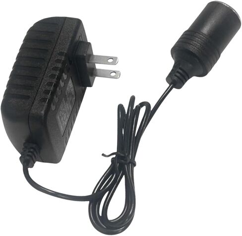 AC to DC Converter, 2A 24W Car Cigarette Lighter Socket Adapter to Wall Plug, Universal 110-240V to 12V DC Power Cable Transformer for Car Devices, Home Appliances in Kuwait