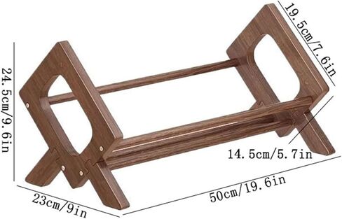 Bookshelf Retro Simple Desktop Bookshelf Wooden Open Home Office Storage Rack for Living Room Home Office in Saudi Arabia