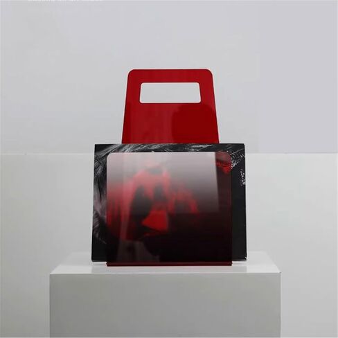 Bookshelf U-Shaped Acrylic Handheld Bookshelf Geometric Minimalist Portable Storage Rack for Living Room Home Office in Saudi Arabia