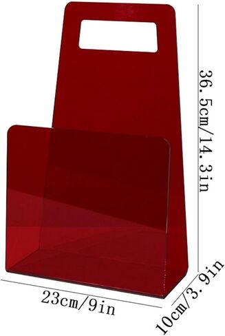 Bookshelf U-Shaped Acrylic Handheld Bookshelf Geometric Minimalist Portable Storage Rack for Living Room Home Office in Saudi Arabia
