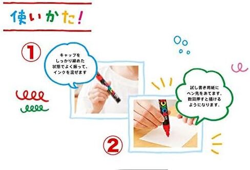 قلم طلاء Posca ذو نقطة دقيقة للغاية (PC-1M، PC-1ML) 28 لونًا مجموعة كاملة مجموعة مجموعة ملصق Uni Mitsubishi Color جميع الألوان قلم تحديد Loconeko مجموعة يدوية أصلية in Kuwait