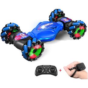 360° Rotating 4WD Remote Control Car, Gesture Sensing RC Stunt Car, 2.4G Controller and Adjustable Light & Music, Birthday Christmas Toy Gift for Boys Kids Age 6+ in Saudi Arabia