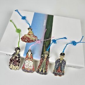 Korean Tiger Bookmark Set 3 Pack with Tassels Blue and Gold Metal Page Holder Reading Accessories for Book Lovers Cute Bible Bookmark Gift 1x3 Inch (Gold Tiger) in Saudi Arabia