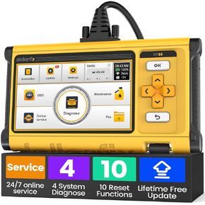 OBD2 Scanner Diagnostic Tool - 4 System BIDirectional Scan Tool for Car 10 Resets Services Active Test Oil/EPB/SAS/TPMS/Throttle/INJEC Auto VIN Lifetime Update in Saudi Arabia