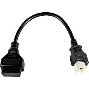 OBD2 to 4 Pin Diagnostic Cable Adapter Compatible with Honda Motorcycle ATV, Fits for K-Line Models, Not CAN Models, for Standard 16 Pin OBD2 Type Plug to the Honda 4 Pin Plug in Saudi Arabia