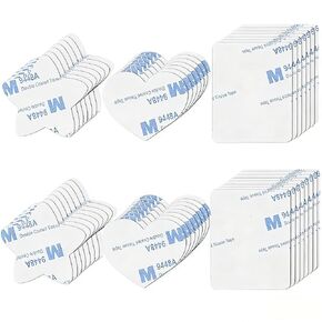 Heavy Duty & Removable Mounting Tape - 45 Piece Multi-Shape Adhesive Set for Damage-Free Hanging on Painted Walls in Saudi Arabia