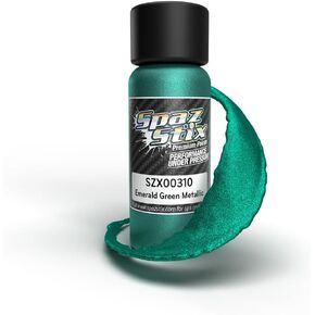 Spaz Stix Emerald Green Metallic Airbrush Ready Paint, 2oz Bottle SZX00310 in Saudi Arabia