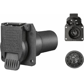 7-Way Trailer/RV Blade Socket (1 Unit) - OEM Replacement - USCAR to 7-Pin Vehicle-Side Female-End Socket - Trailer Plug - Factory 7 Pin & Tow Package Required (55415 or 11-916P) (1) in Saudi Arabia