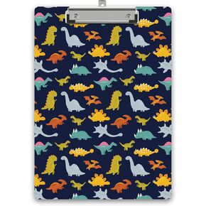 Dinosaur Clipboard，Dino Clip Boards for Kids Students Teacher Nurse Classroom Office，Wood Clipboards with Low Profile Metal Clip，Standard Letter Size 9 X 12.5 in Hardcard Board for Work -A09 in Saudi Arabia