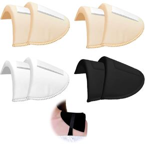 CllyCnny Shoulder Pads for Women Clothing-No-Sewing Required Anti-Slip Detachable Reusable Soft Sponge,4 Pairs Shoulder Pads 1.5cm Thickening Foam for Women Men Costume Blazer Suit Jacket Shirt in Saudi Arabia