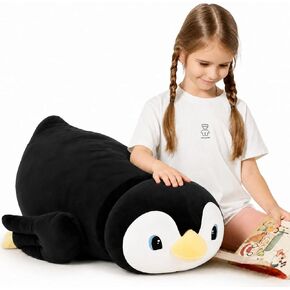 MorisMos 39.4 Inch Penguin Stuffed Animal Plush Toy, Long Penguin Plush Body Pillow, Cuddly Stuffed Penguin Plushie for Sleeping & Home Decor, Christmas Valentine's Birthday Gift for Adults & Kids in Kuwait