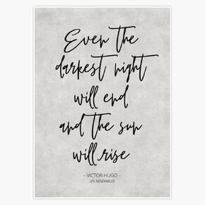 Magnet Classic Quote From Les Miserables By Victor Hugo Magnetic Vinyl Sticker 5" in Saudi Arabia