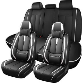 for Honda Accord Car Seat Covers 2000-2024, Premium Faux Leather Seat Cover | Breathable Waterproof Sports Drive Stylish, Easy to Install Seat Covers(2 Seats Standard/Black - Blue) in Saudi Arabia