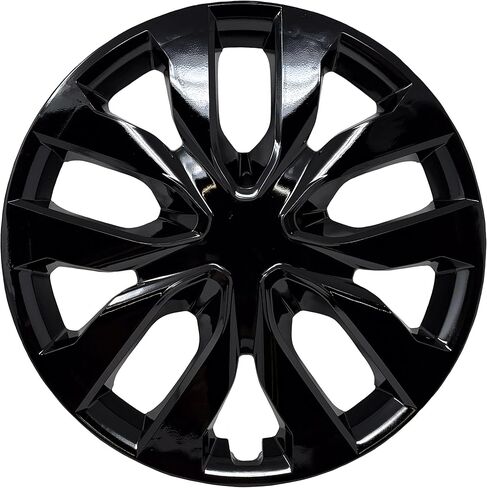 Premium Replica Hubcap, Replacement for Nissan Rogue 2014-2020, 17-inch Black Wheel Cover (1 Piece) in Saudi Arabia