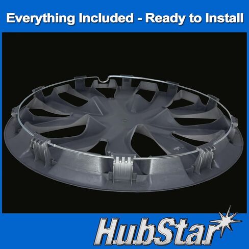 Premium Replica Hubcap, Replacement for Nissan Rogue 2014-2020, 17-inch Black Wheel Cover (1 Piece) in Saudi Arabia
