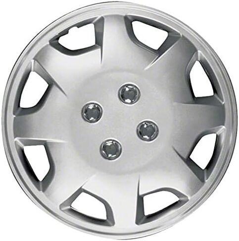 Upgrade Your Auto Set of Four 15' Silver Hubcap Wheel Covers for Honda Accord 1998-2002 (Push-on) in Kuwait