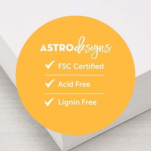 Astrodesigns Cardstock, White, 94 Brightness, 8.5" x 11", 74 lb., Heavyweight Paper, 100 Sheets, Perfect for DIY Projects, Card Making, Scrapbooking & Invitations (91548) in Saudi Arabia